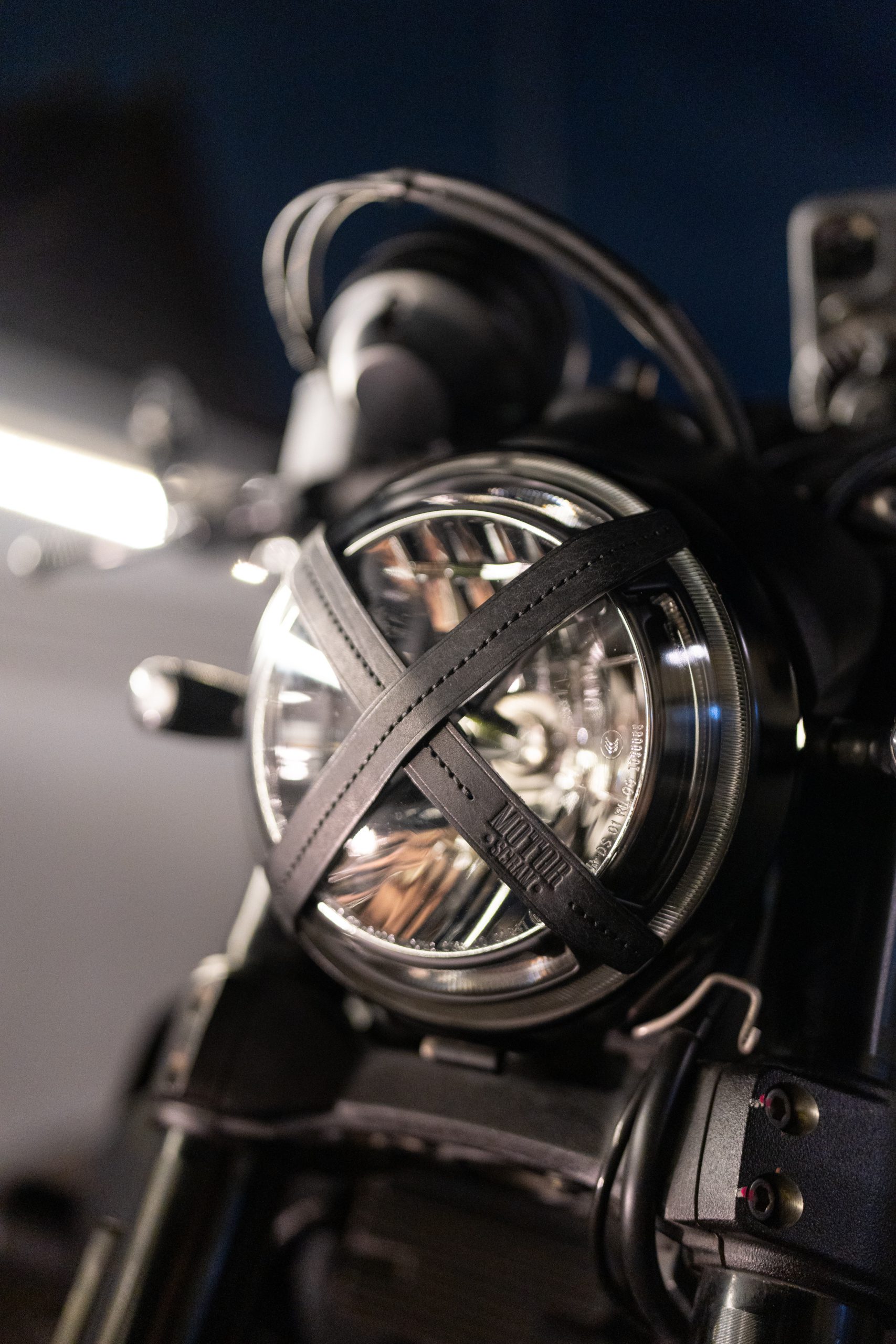Ducati Scrambler Leather X Headlight Cover - motorscram.com